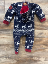 tipsyeLves Reindeer Hooded Jumpsuit Navy sz 6-12m