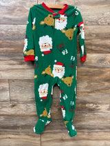 Carter's Santa Blanket Sleeper Green sz 3T