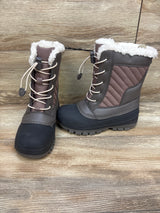 NEW All in Motion Skylar Lace-Up Winter Boots Grey/Blush sz 1Y