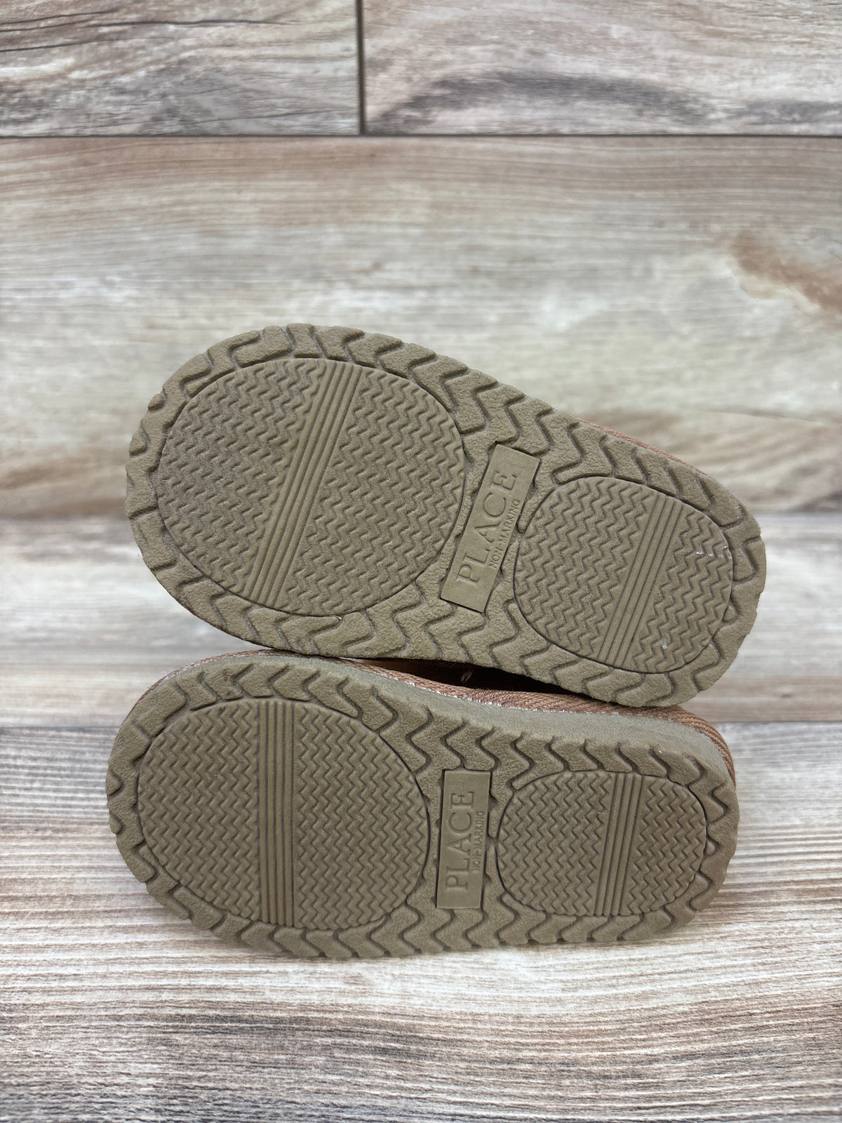 Children's Place Buckle Faux Fur Boots, Brown sz 5c