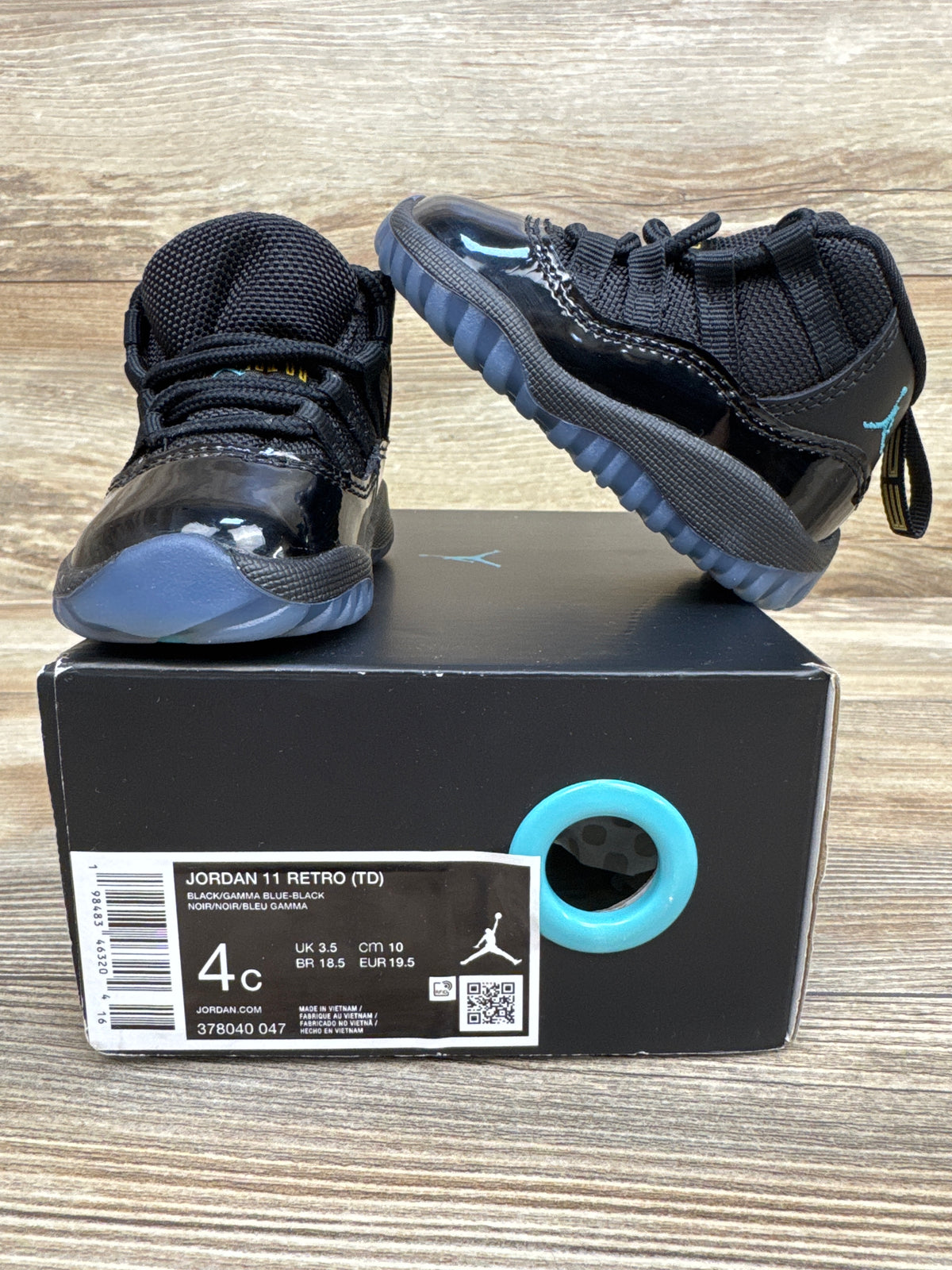 Air Jordan 11 Retro TD 'Gamma Blue' 2025 Sneakers sz 4c