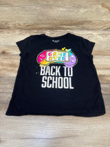 Children's Place Game Over Back To School Shirt Black sz 5/6T