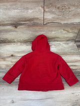 Baby Gap Full Zip Logo Hoodie Red sz 12-18m