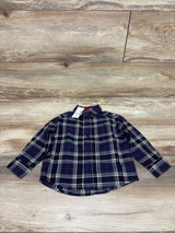 NEW Children's Place Button-Up Shirt Navy sz 12-18m