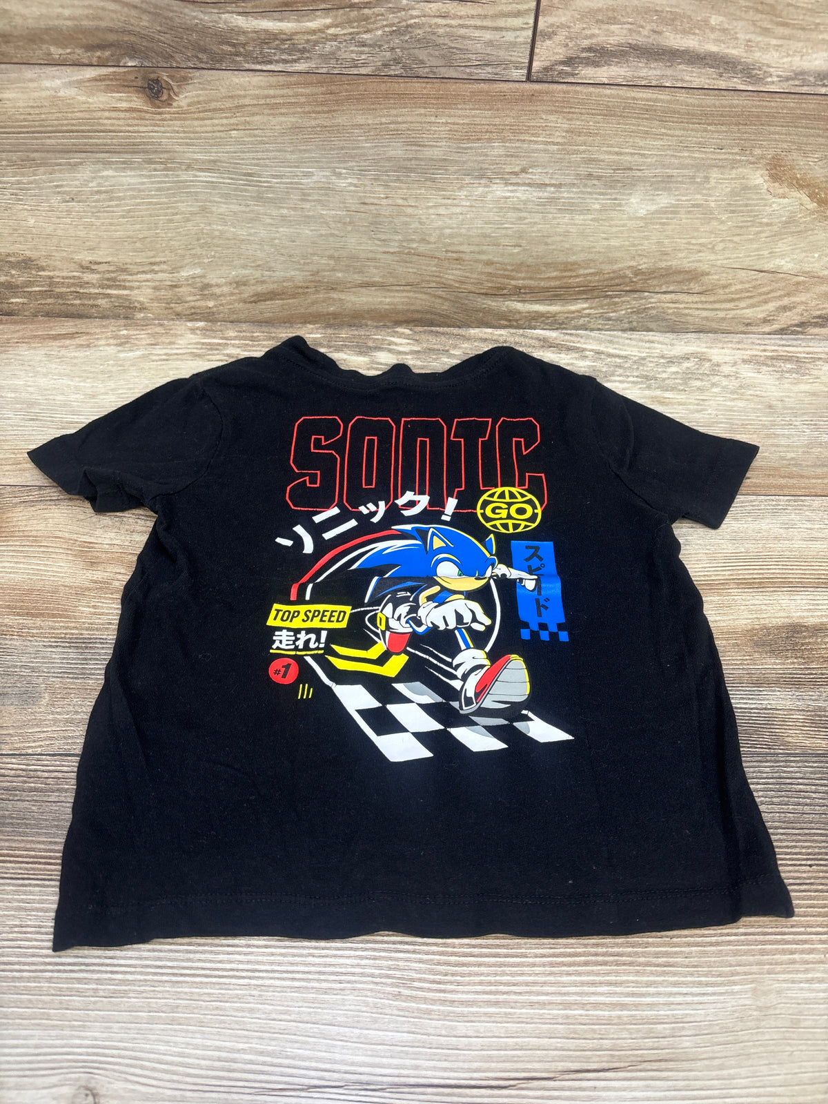 Old Navy x Sonic Shirt Black sz 5T