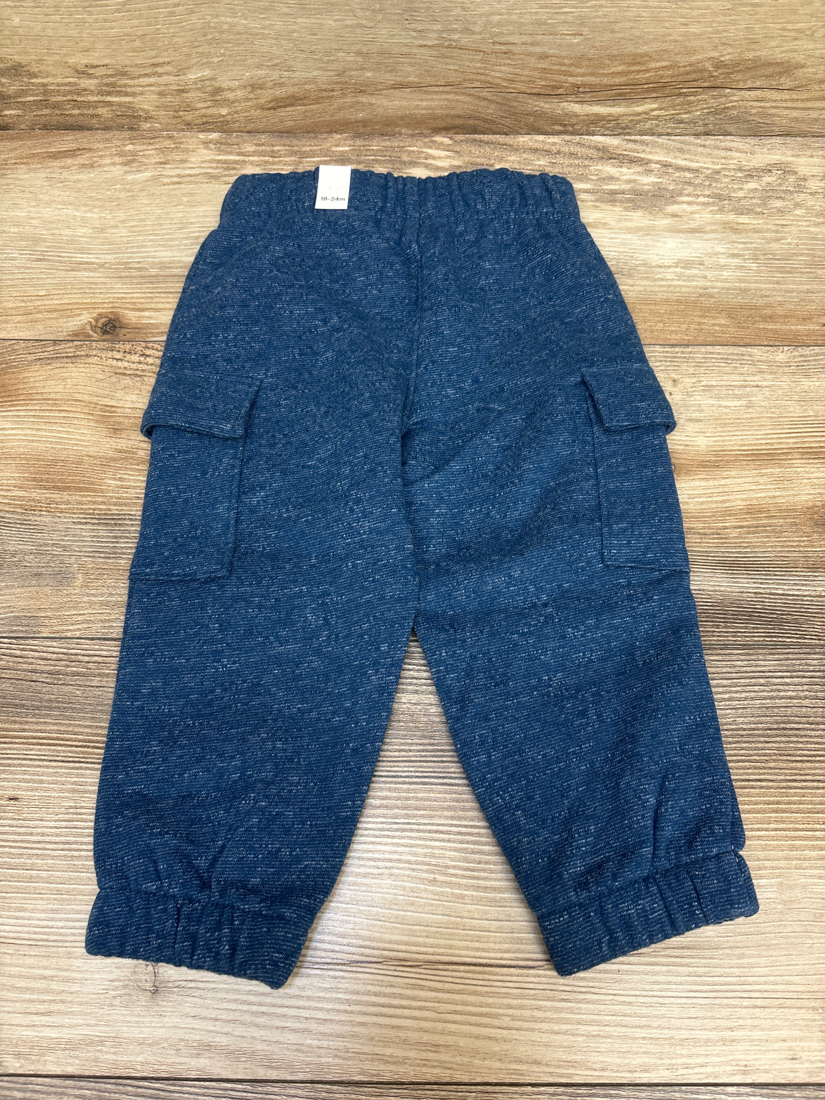 NEW Children's Place Drawstring Cargo Joggers Blue sz 18-24m