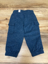 NEW Children's Place Drawstring Cargo Joggers Blue sz 18-24m