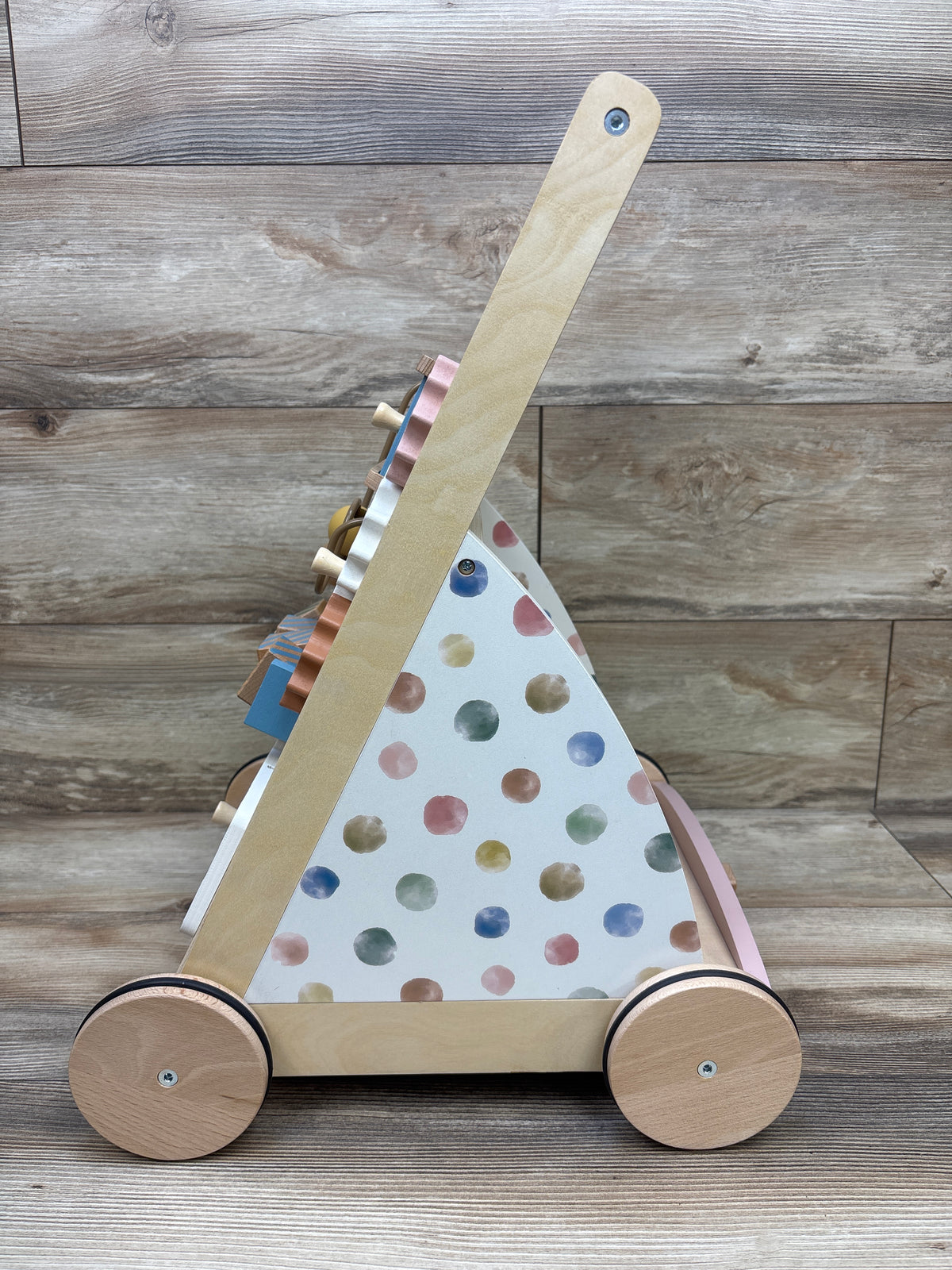 Tiny Land Versatile Natural Wooden Baby Walker