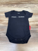Silly Souls mmmm... boobies. Bodysuit Black sz 3-6m