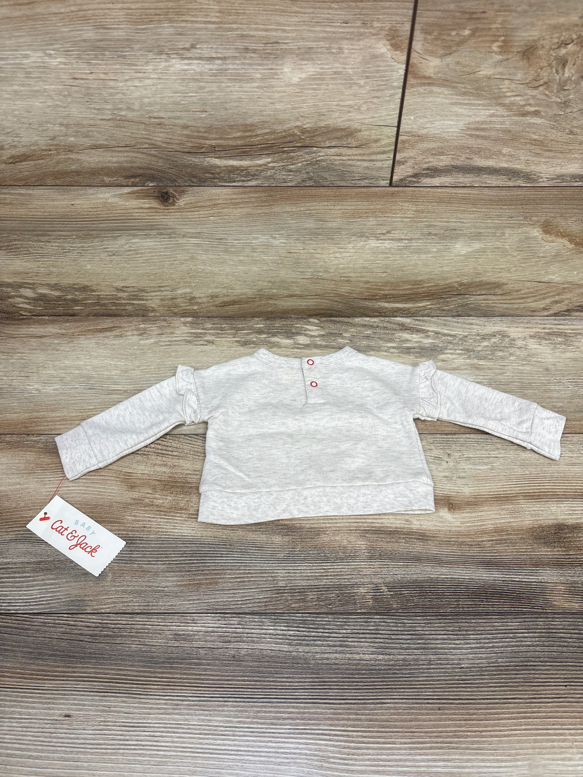 NEW Cat & Jack Reindeer Sweatshirt Beige sz Newborn