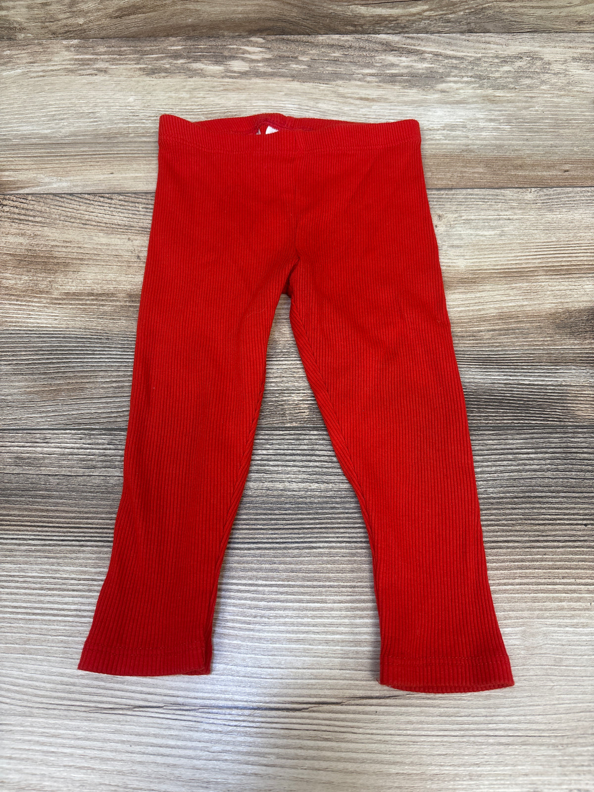 Cat & Jack Ribbed Leggings Red sz 12m