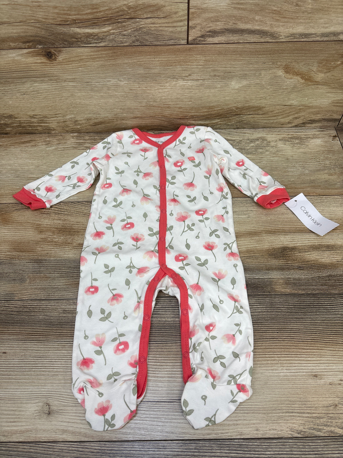 NEW Calvin Klein Snap Sleeper White sz 3/6m