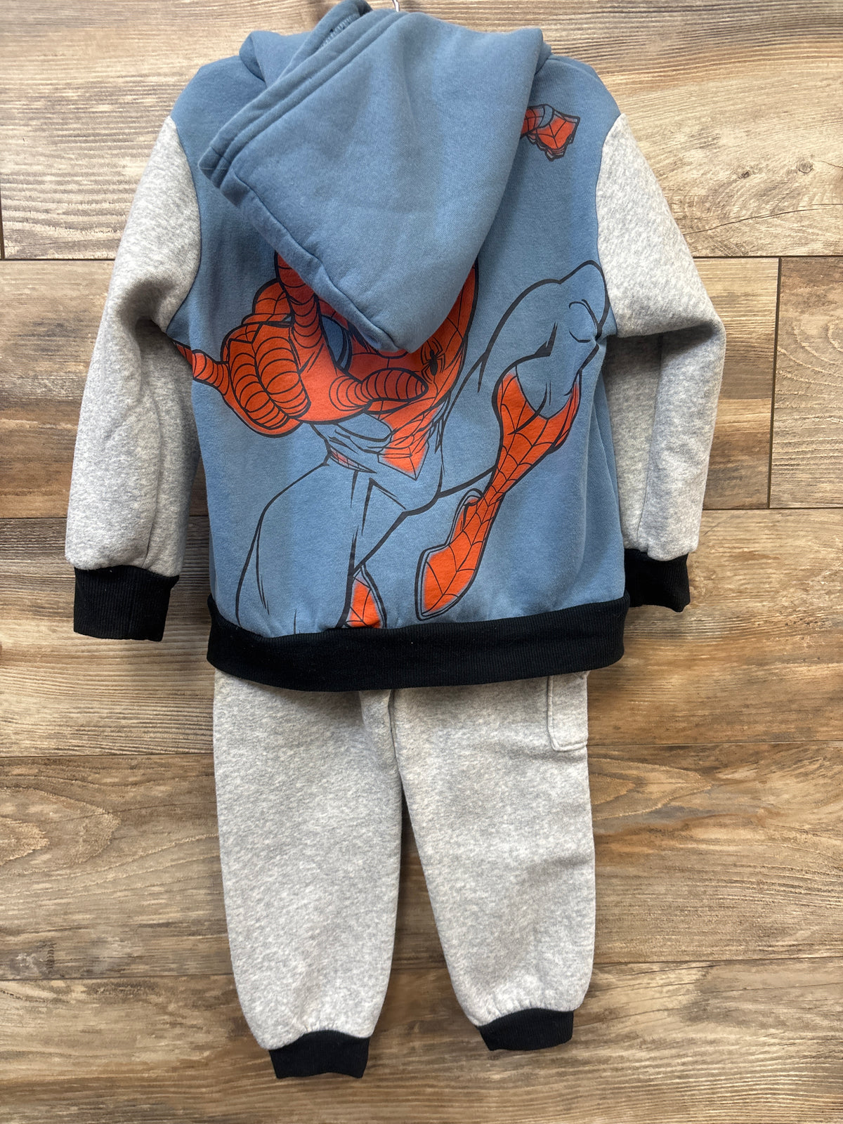 Marvel Spider-Man 2pc Zip Sweatshirt & Joggers Set Blue sz 4T