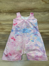 Butterfly Print Gymnastics Leotard Pink sz 4/5T