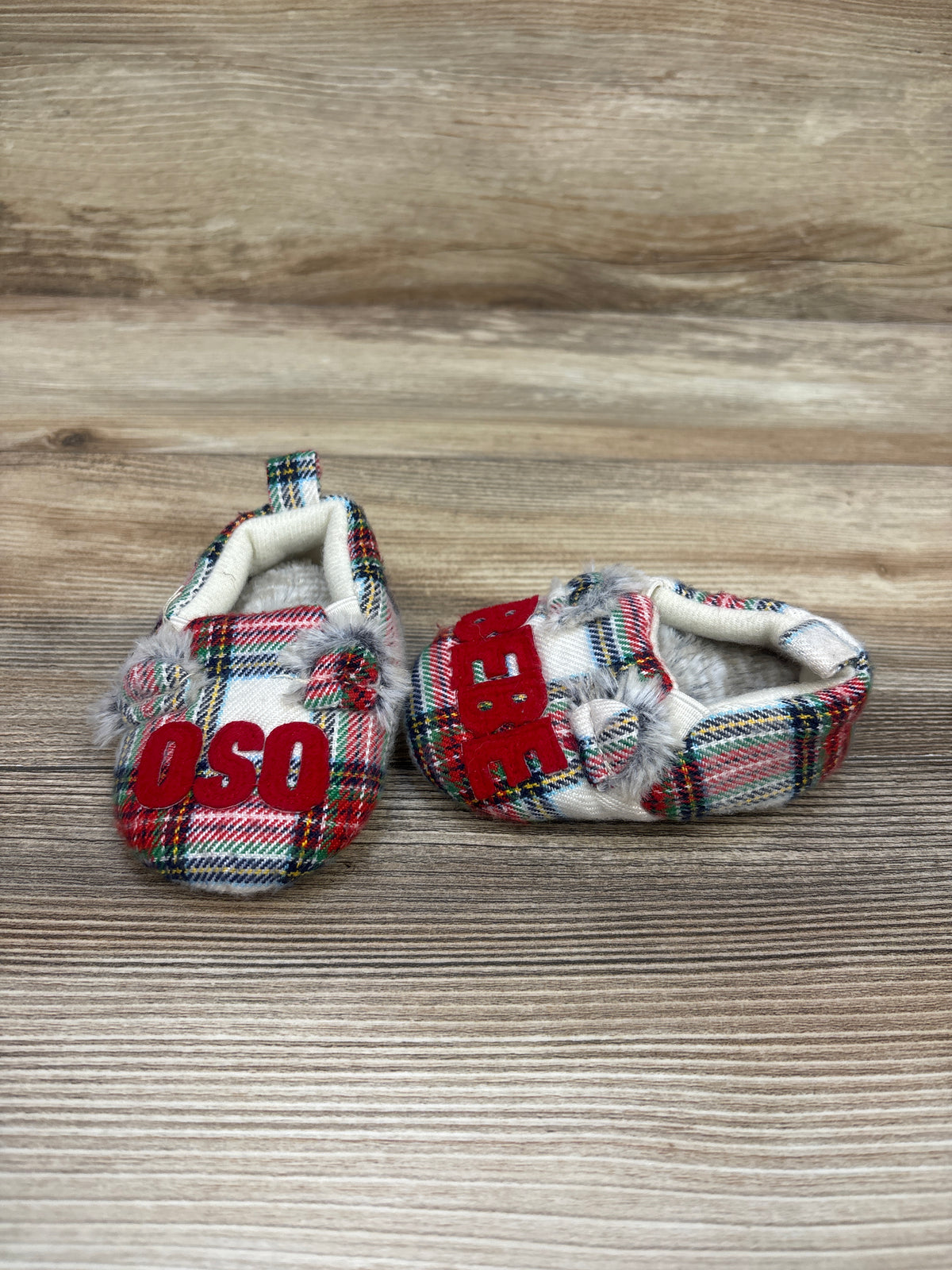 Dearfoams Bebe Oso Slippers Red sz 3c