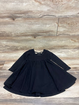 Stelle Long Sleeve A-Line Twirly Dress Black sz 4T