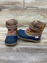 See Kai Run Abby Waterproof Insulated Boots Navy/Brown sz 6c