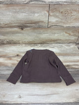 NEW Children's Place Thermal Henley Shirt Brown sz 18-24m