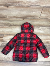 Epic Threads Plaid Puffer Jacket Red sz 3T