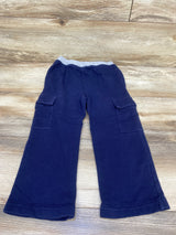 Hanna Andersson Cargo Drawstring Joggers Navy sz 4T