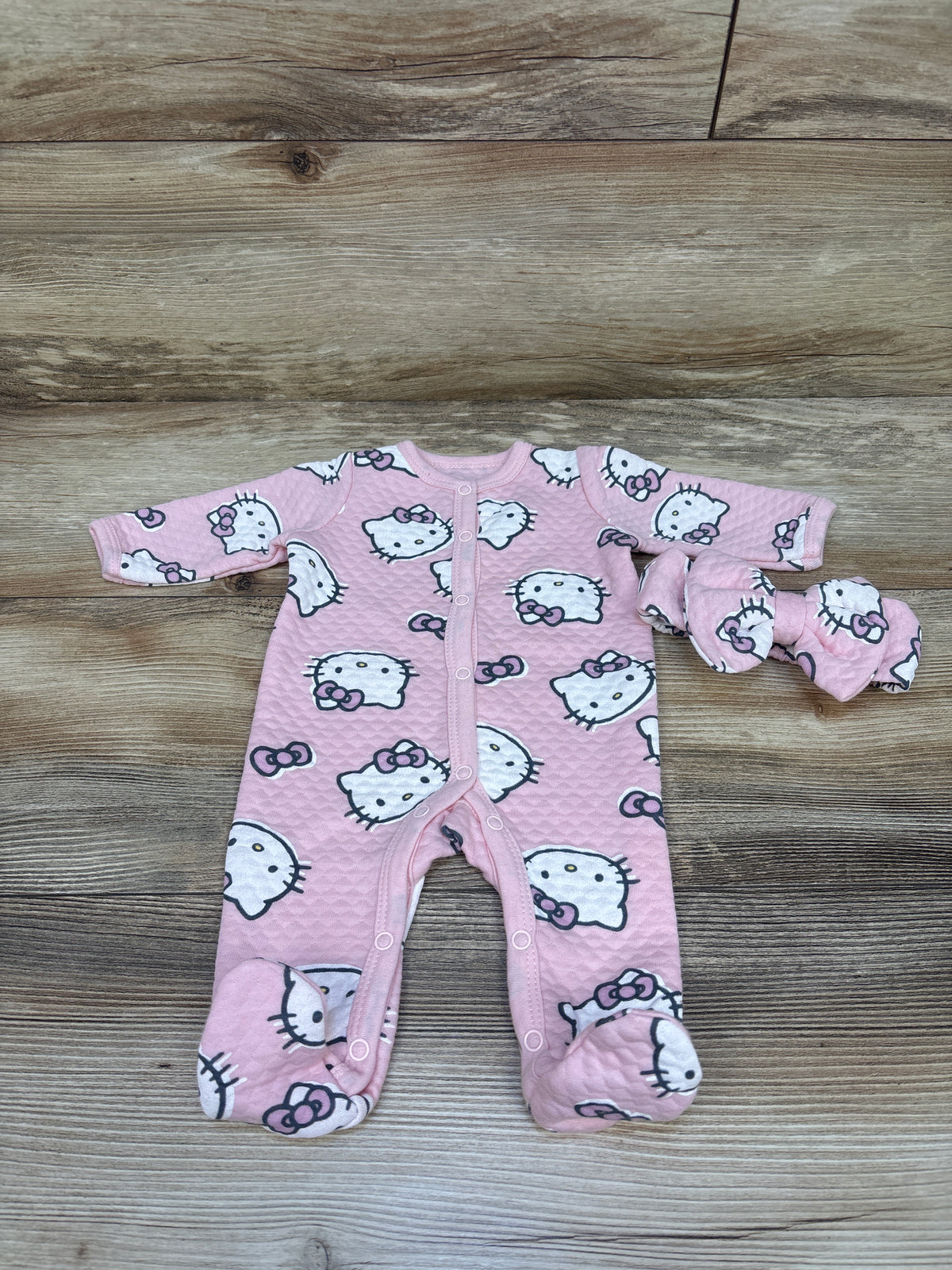 Hello Kitty 2pc Sleeper & Headband Set Pink sz Newborn