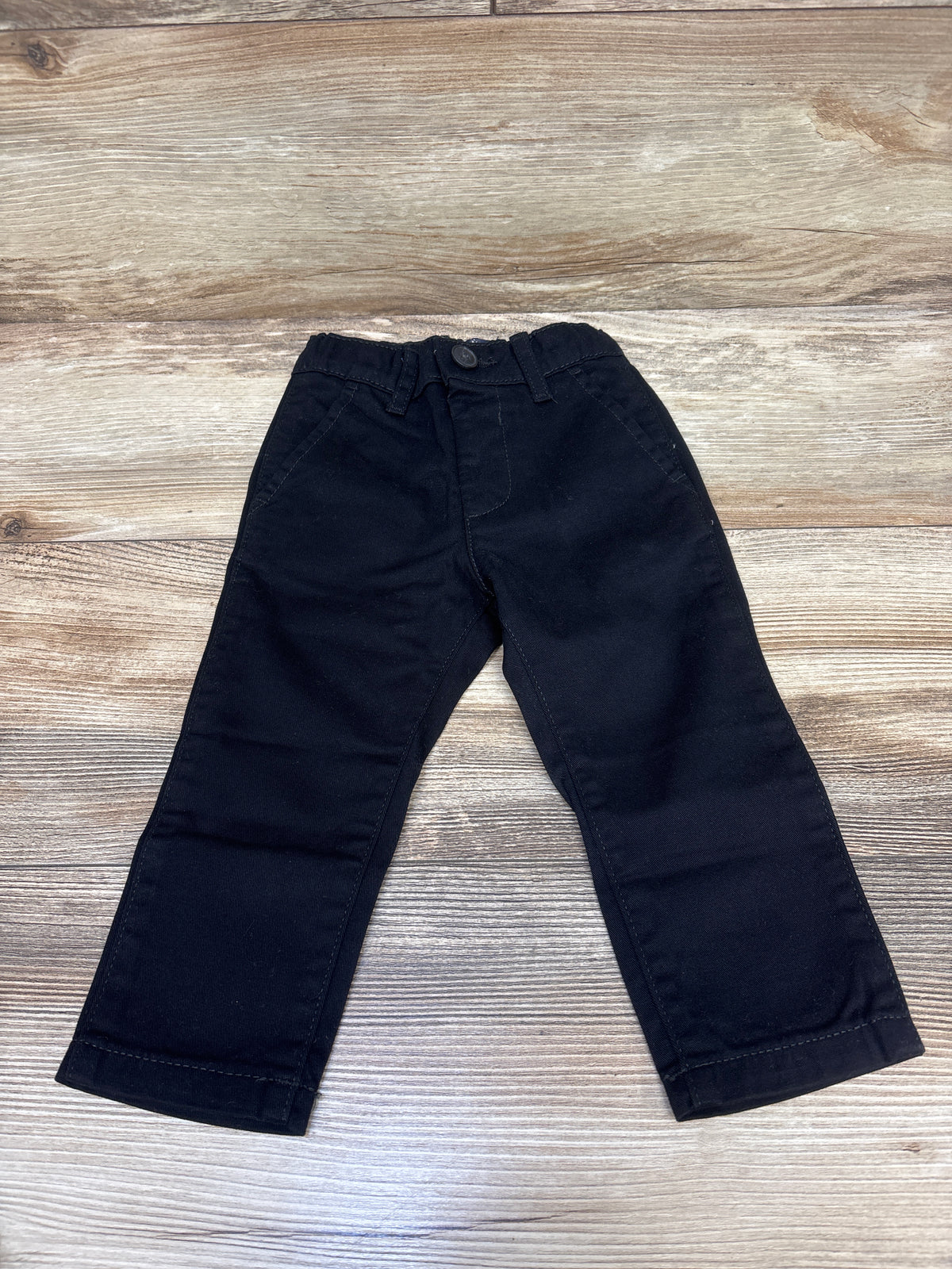 NEW Children's Place Uniform Stretch Chino Pants Black sz 12-18m