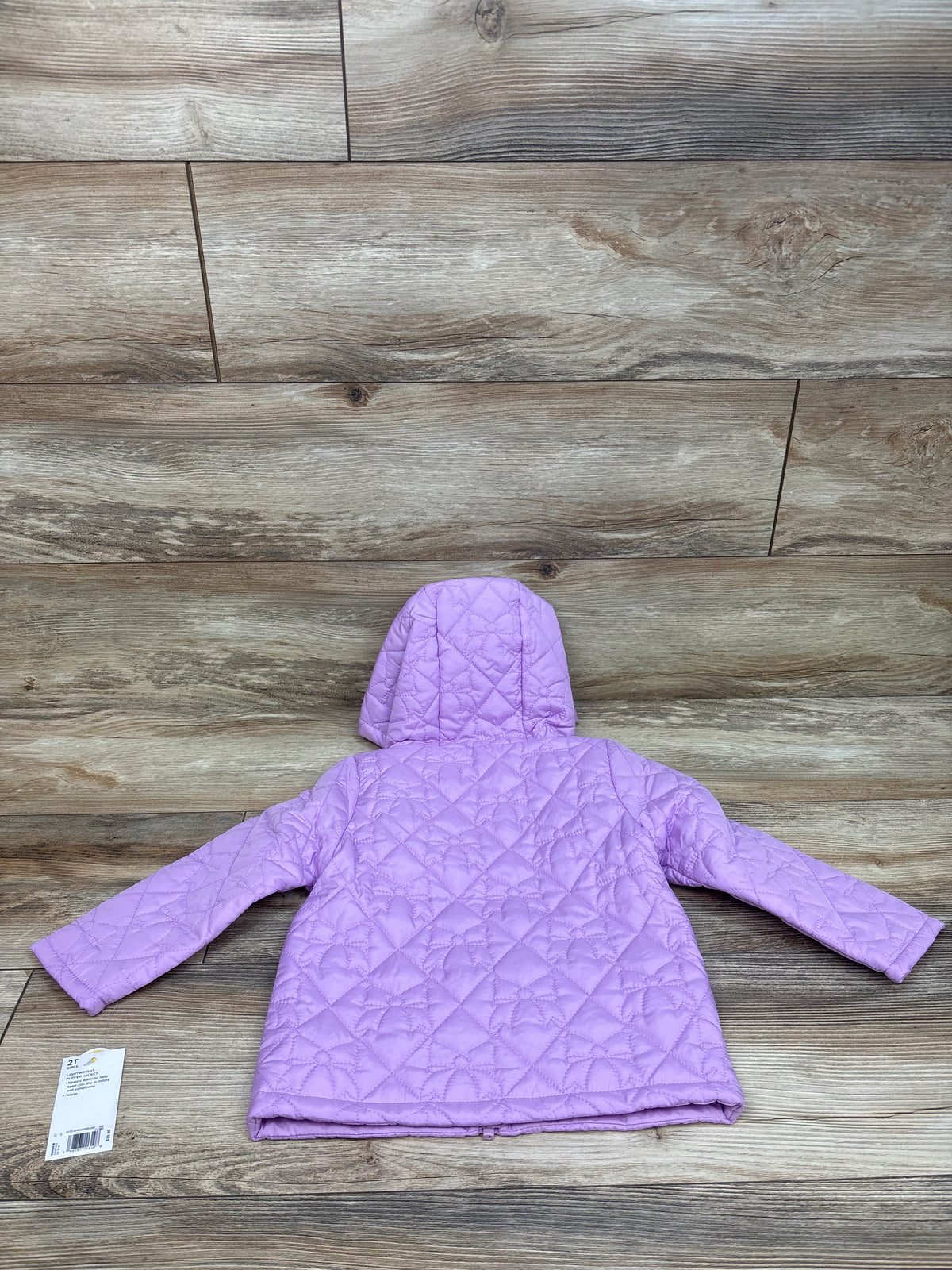 NEW Jumping Beans Quilted Hooded Jacket Purple sz 2T