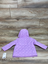 NEW Jumping Beans Quilted Hooded Jacket Purple sz 2T