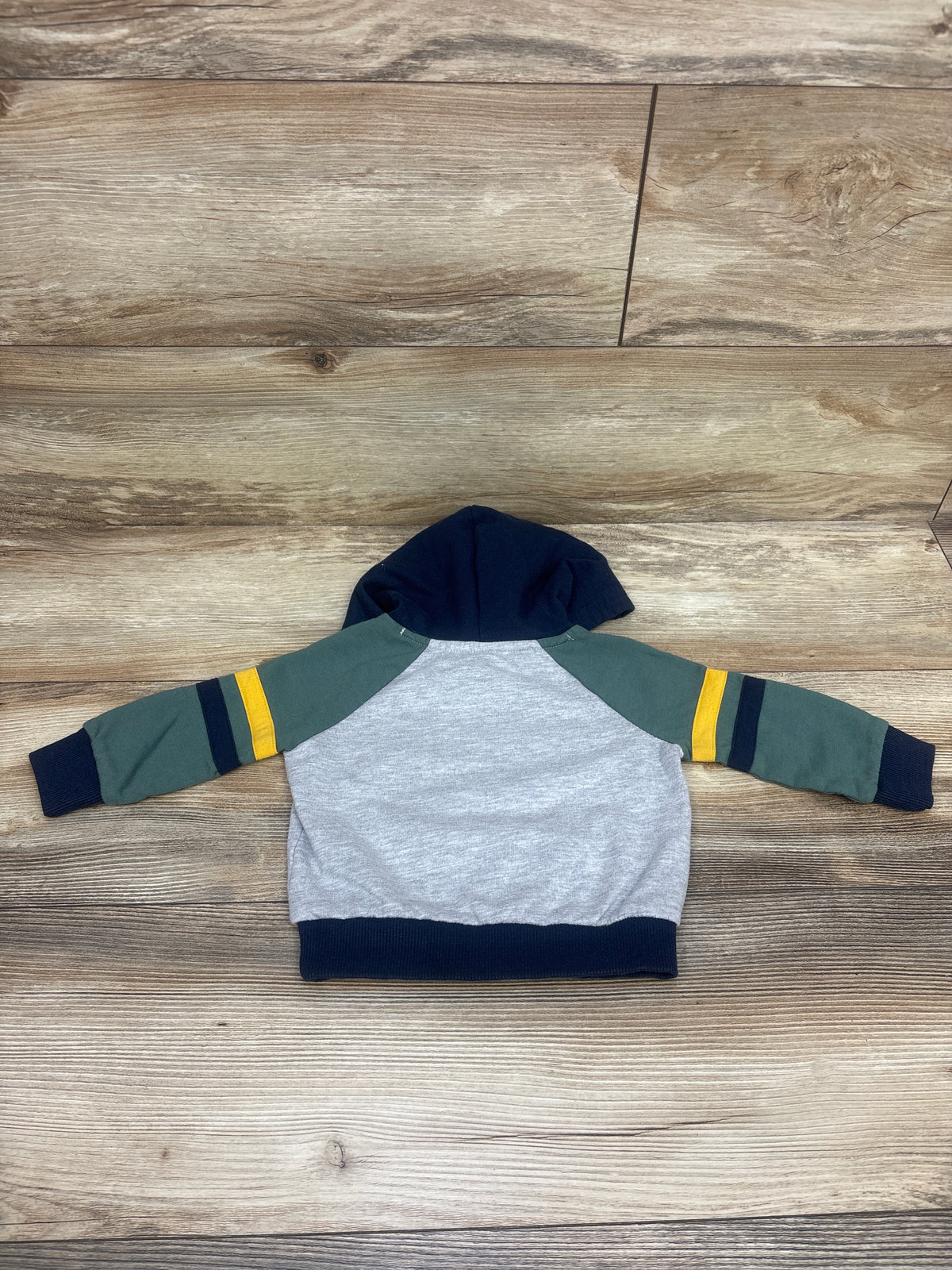 Jumping Beans Jurassic World Pullover Hooded Sweatshirt Green sz 12m