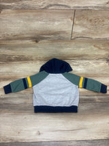 Jumping Beans Jurassic World Pullover Hooded Sweatshirt Green sz 12m