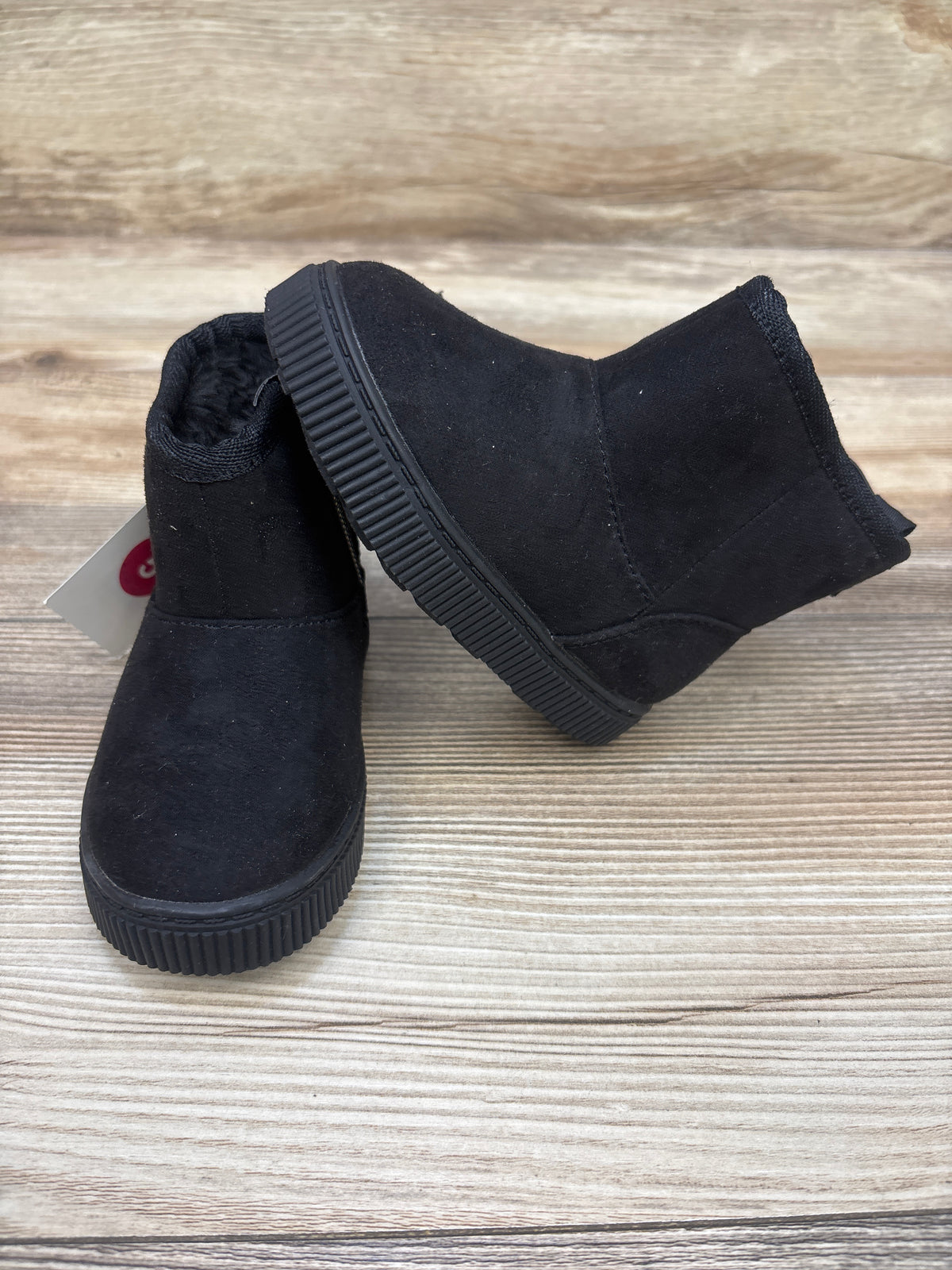 NEW Cat & Jack Arlo Faux Fur Lined Booties Black sz 5c