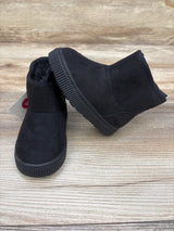 NEW Cat & Jack Arlo Faux Fur Lined Booties Black sz 5c