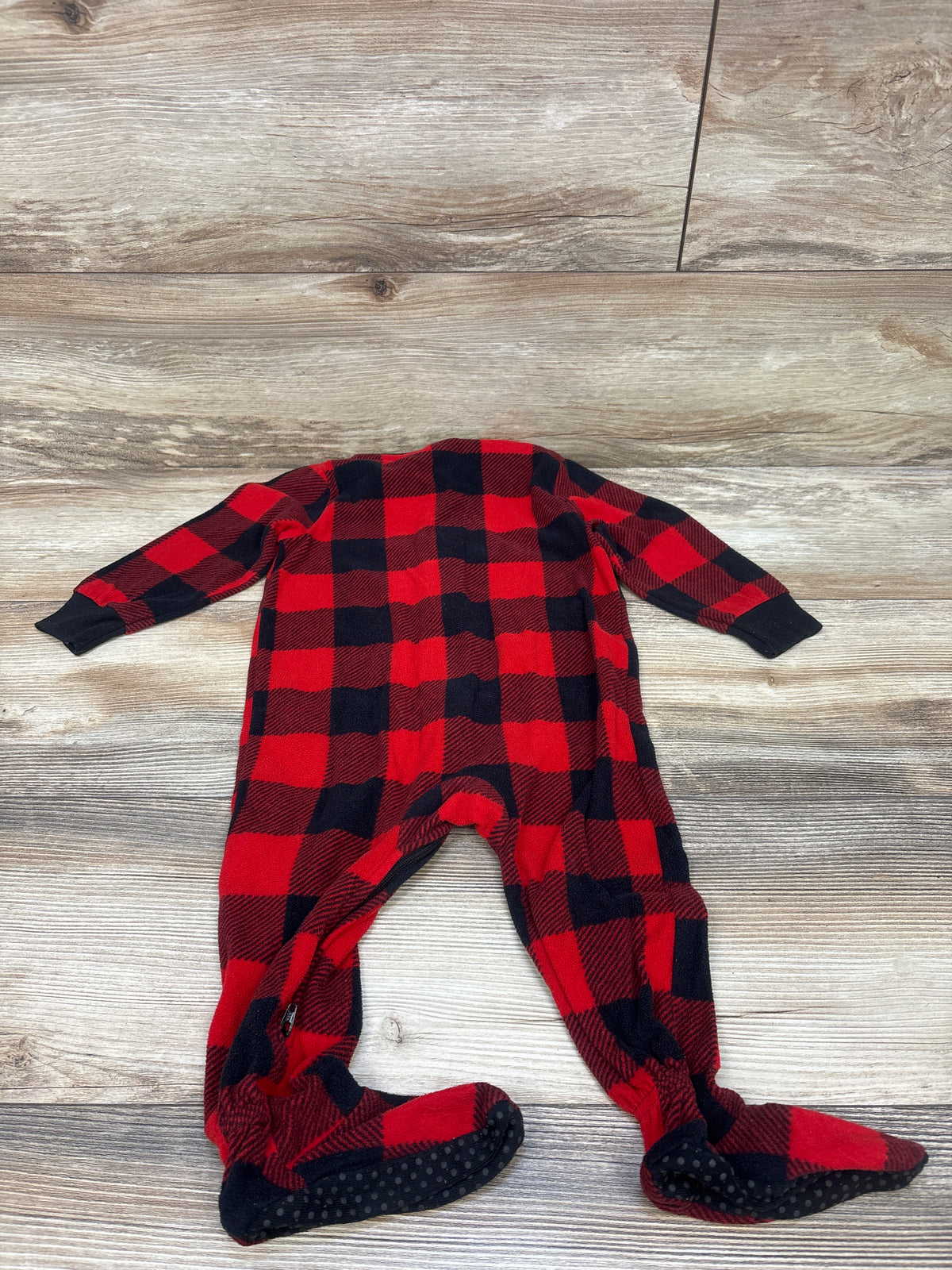 Old Navy Plaid Blanket Sleeper Red sz 18-24m