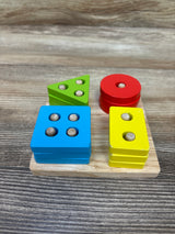 Little Elephant Wooden Geometric Shape Stacker