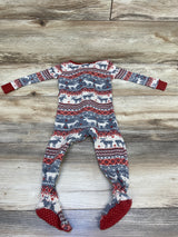 Children's Place Fair Isle Waffle Knit Sleeper Grey sz 9-12m