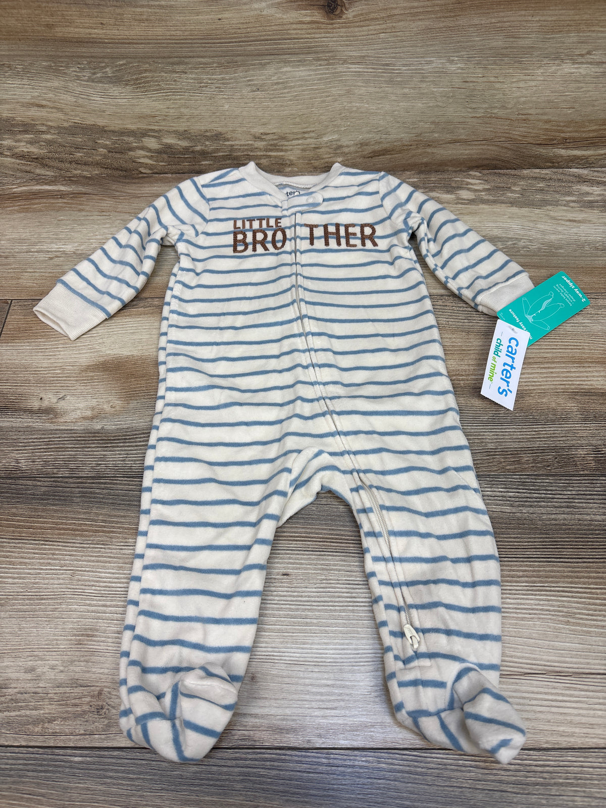 Child Of Mine Little Brother Blanket Sleeper Ivory sz 3-6m