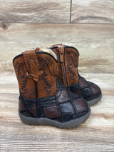Roper Infant Boys' Cowbabies Bird Blocks Western Boots Brown sz 3c