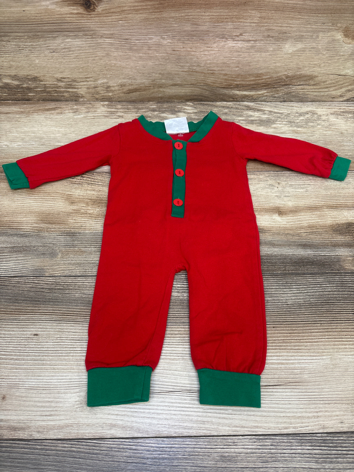 Pretty's Bowtique Christmas Coverall Red sz 3m