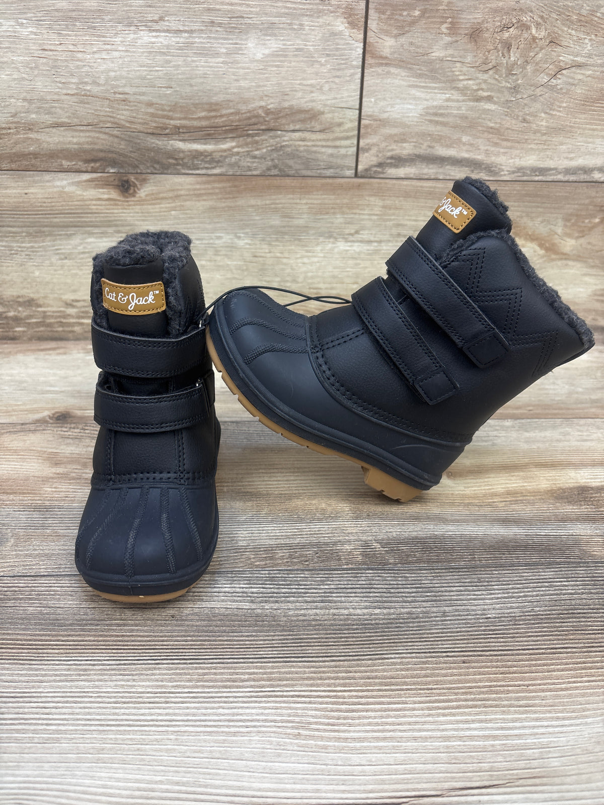 NEW Cat & Jack Denver Winter Boots Black sz 11c
