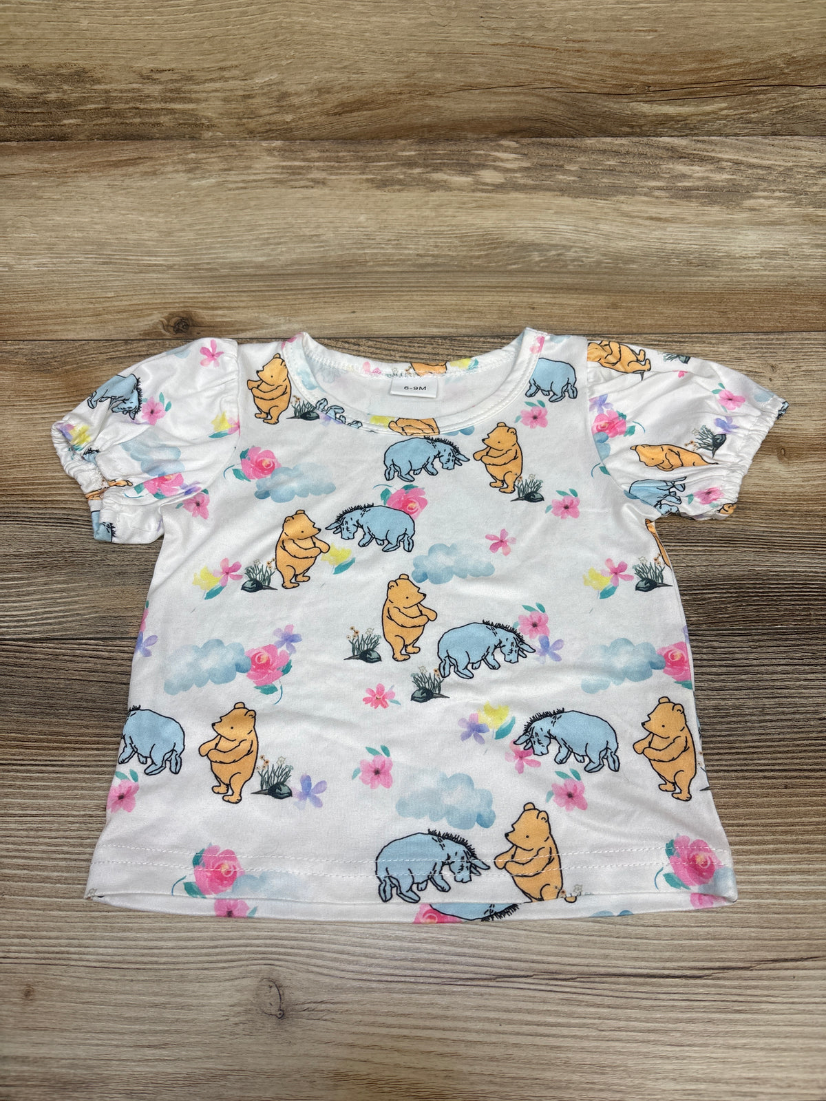 Winnie The Pooh Shirt White sz 6-9m