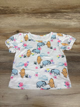 Winnie The Pooh Shirt White sz 6-9m