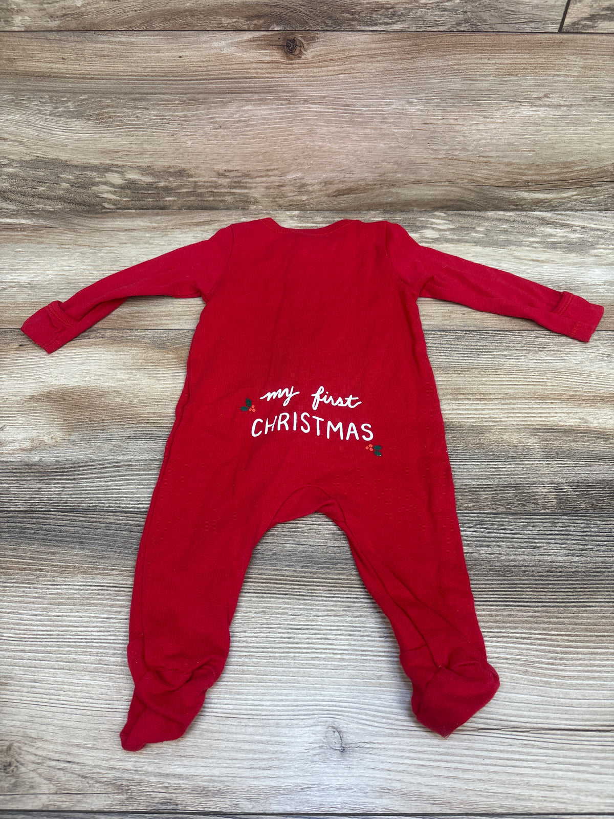 Old Navy My First Christmas Sleeper Red sz 0-3m