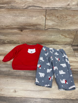 Just One You 2pc Fleece Pajama Set Red sz 18m