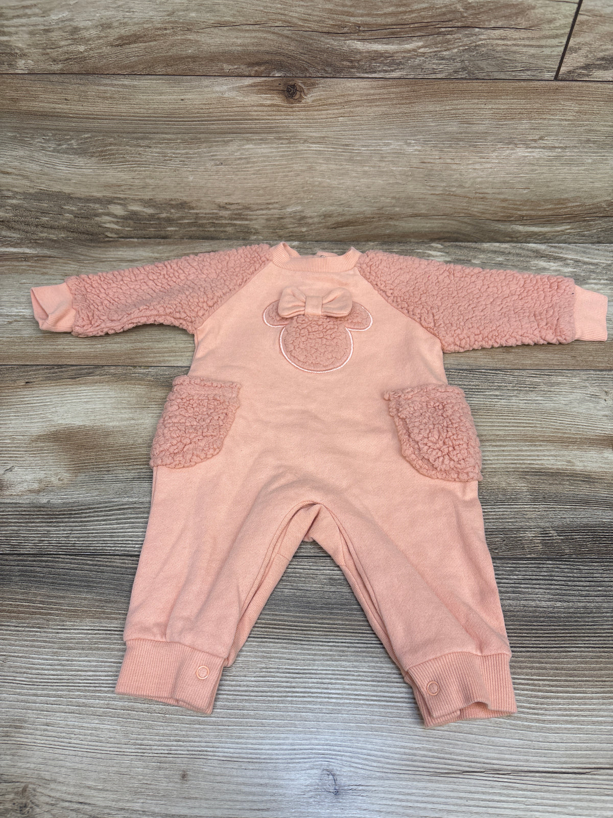 Disney Baby Sherpa Coverall Peach sz 0-3m