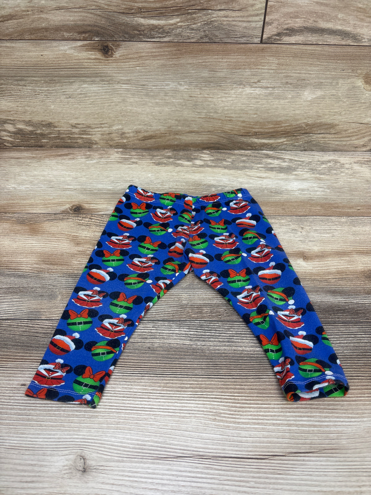 Minnie Mouse Christmas Leggings Blue sz 6-9m