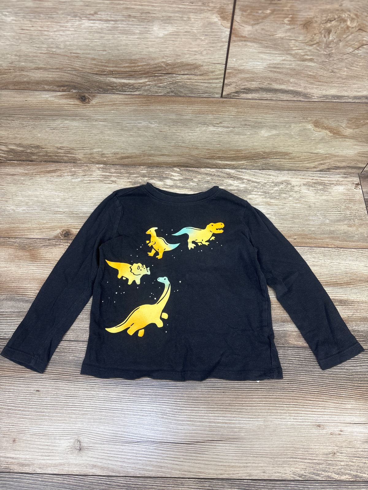 Old Navy Long Sleeve Dino Shirt Grey sz 4T
