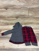 NEW Paeaby 2pc Hooded Sweatshirt & Pants Set Grey sz 6-9m