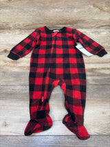 NEW Gerber Buffalo Plaid Blanket Sleeper Red sz 3-6m