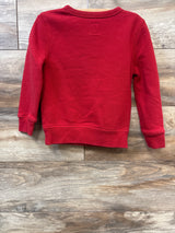 Baby Gap Football Pullover Sweatshirt Red sz 4/5T