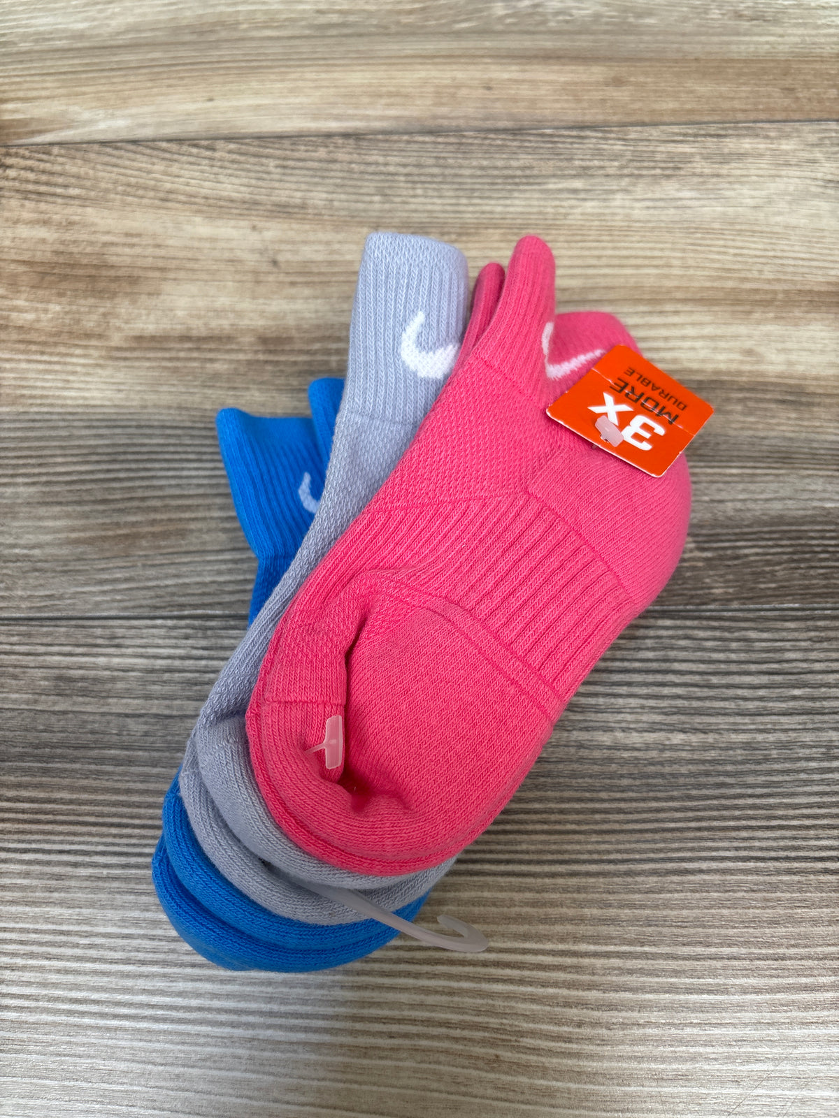 NEW Nike 3pk Cushioned Ankle Socks sz 7-10c